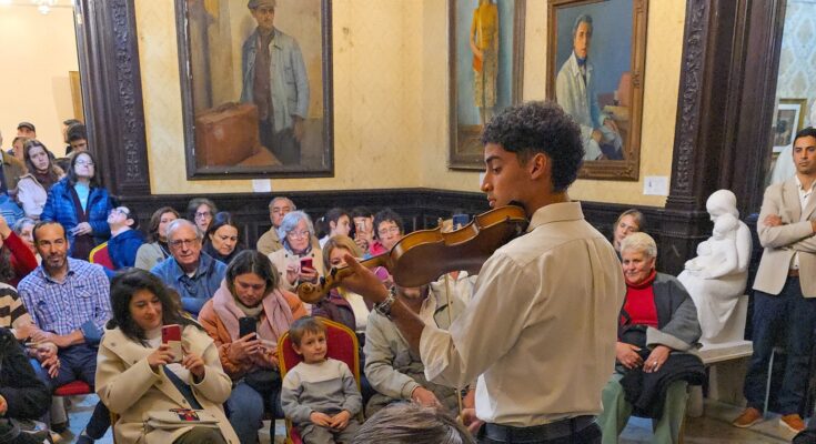 Concierto de estudiantes del Conservatorio cerró la exposición “Miradas de Salto” en el Museo de Bellas Artes
