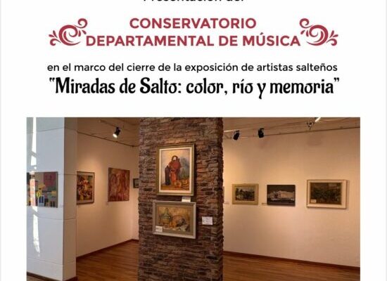 El Conservatorio Departamental de Música se presenta en el cierre de la exposición «Miradas de Salto»