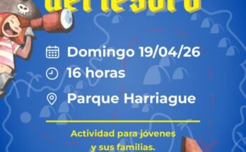 “Búsqueda del Tesoro”: propuesta recreativa para jóvenes y familias en Parque Harriague