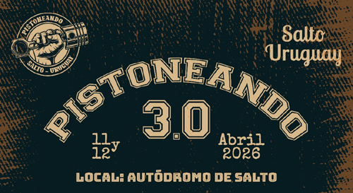Pistoneando 3.0 llega al Autódromo de Salto con actividades para toda la familia Pistoneando 3.0 llega al Autódromo de Salto con actividades para toda la familia