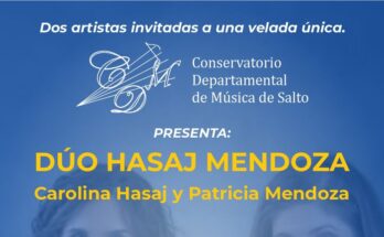 El Conservatorio Departamental de Música invita al concierto del Dúo Hasaj Mendoza en el Teatro Larrañaga