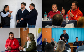 Albisu encabezó el primer día de la gira del Comité Departamental de Emergencias por el interior